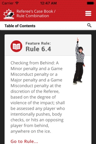 Hockey Canada Rule Book screenshot 2