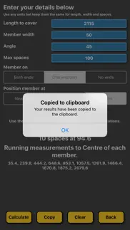 baluster post space calculator iphone screenshot 3