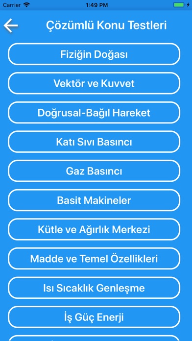 TYT YKS FİZİK ÇÖZÜMLÜ SORULAR screenshot 2