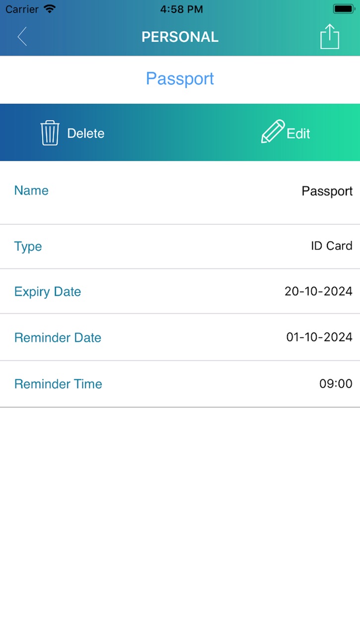 iPhone screenshot