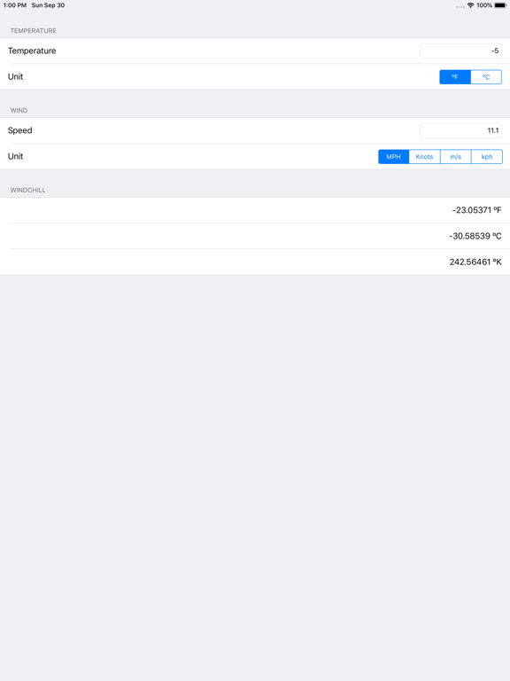 Screenshot #5 pour Windchill Temperature