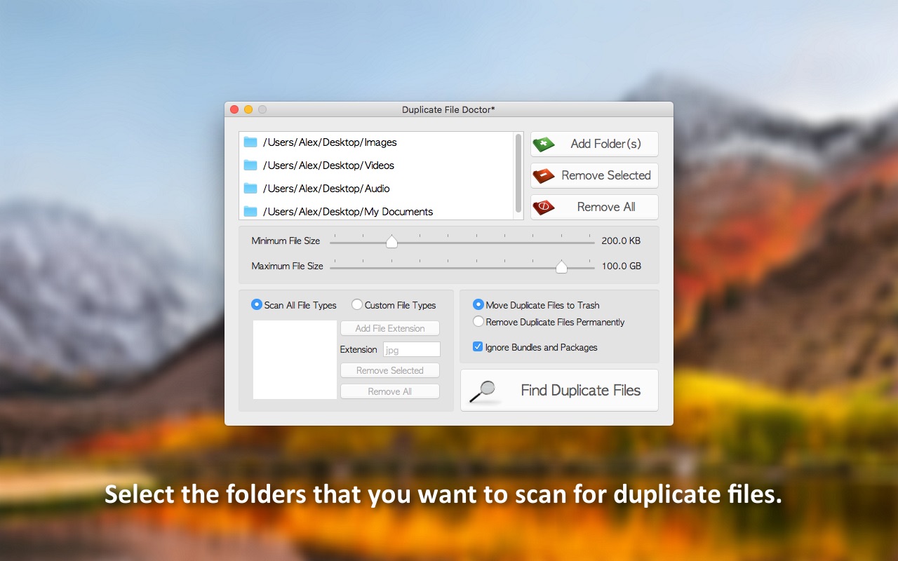 Screenshot do app Duplicate File Doctor