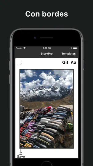 Captura de pantalla de StoryPro - Editor De Historias en iPhone 7
