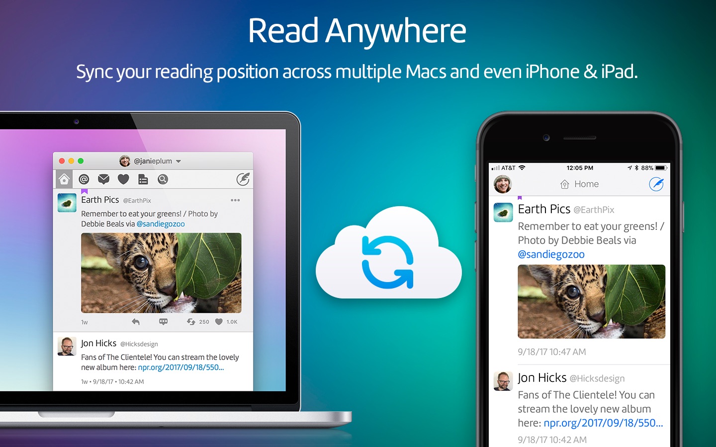 Screenshot do app Twitterrific: Tweet Your Way