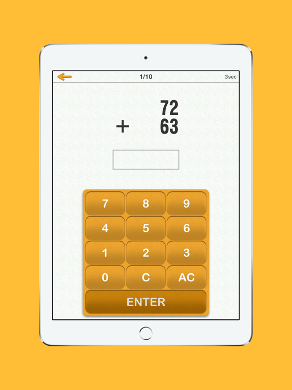 Brain Training:  Mental Calc iPad screenshot 2 - Games app