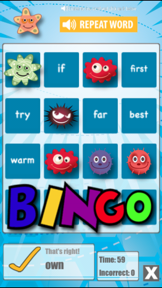 Word BINGO screenshot