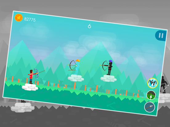Screenshot #5 pour Funny Archers - 2 Player Archery Games