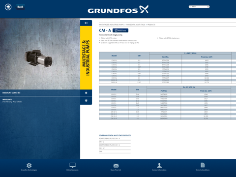 Grundfos Pumps NZ Price List screenshot 3