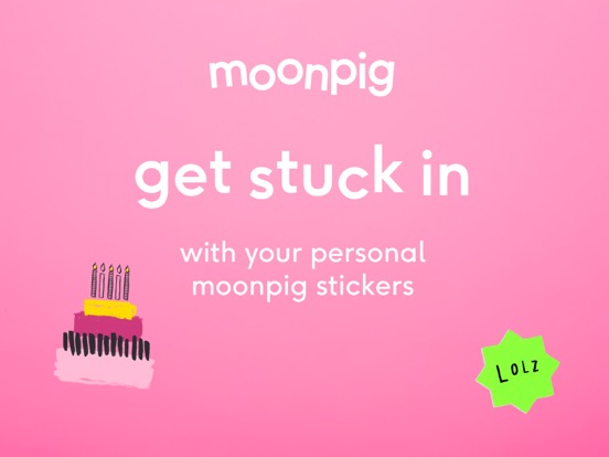 Screenshot #4 pour Moonpig Stickers