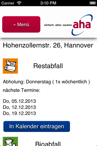 Abfallwirtschaft Hannover screenshot 4