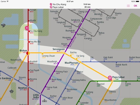 シンガポール路線図 Liteのおすすめ画像3