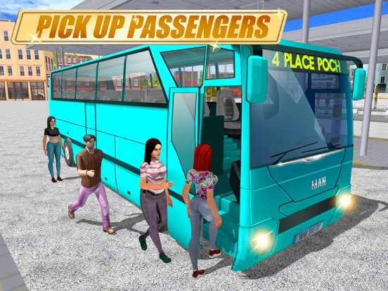 Real Coach Bus Simulator 3D iPad screenshot