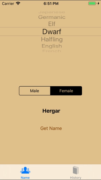 Names for RPG - No Ads