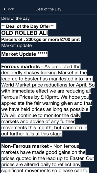 Mellor Metals Screenshot 2 - AppWisp.com Mellor Metals Screenshot 2 - AppWisp.com