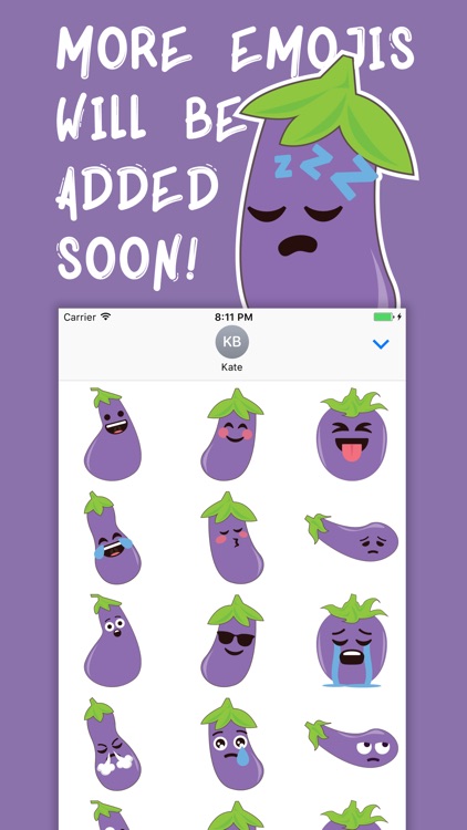 Eggplant Aubergine Stickers