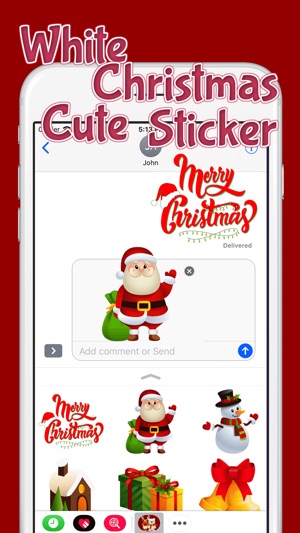 White Christmas Cute Sticker(圖3)-速報App