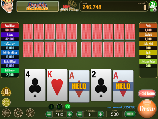 Screenshot #5 pour King Of Video Poker Multi Hand