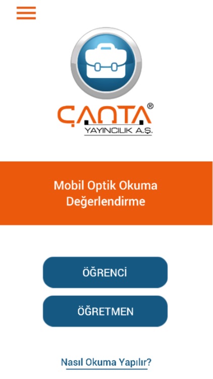 Çanta Optik Okuma