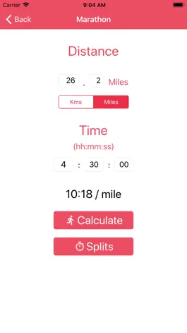 Game screenshot RaceCalc - Run Pace Calculator apk