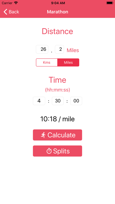 RaceCalc - Run Pace Calculator screenshot 2
