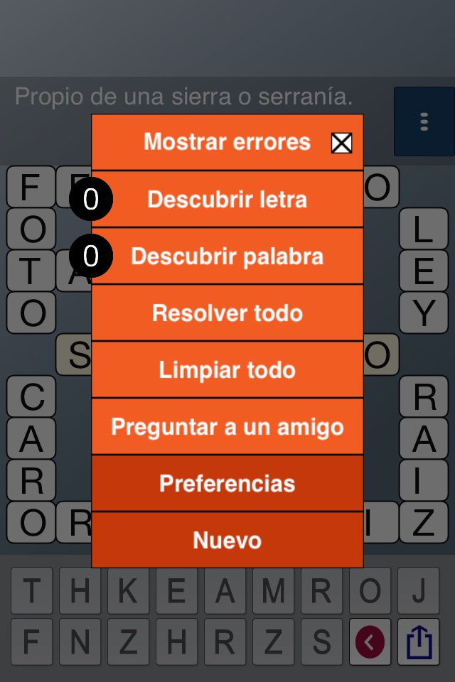 Crosword in Spanish screenshot 2