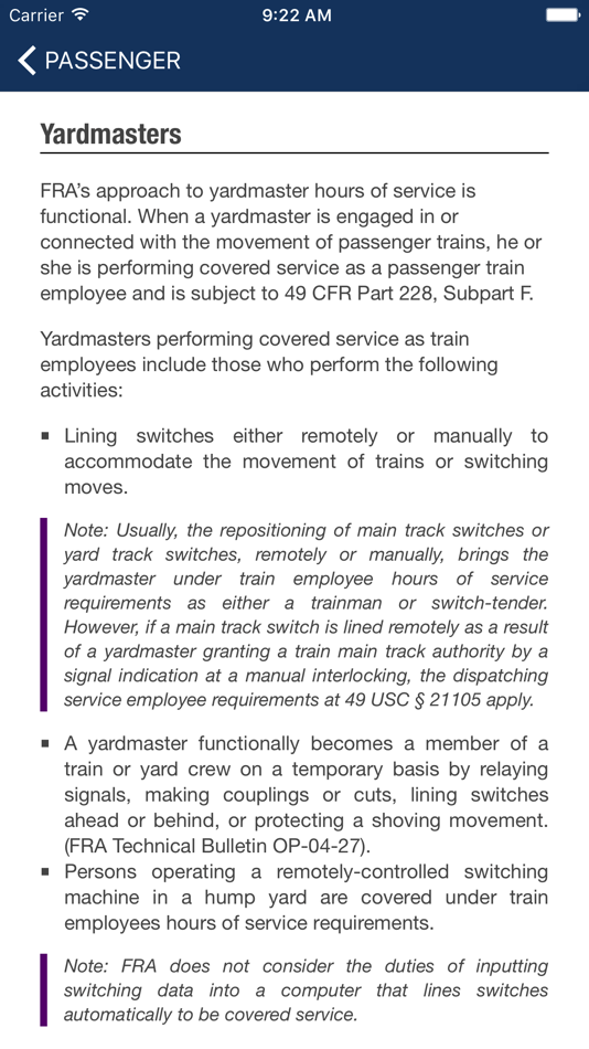#4. HOS Manual (iOS) 由: Federal Railroad Administration