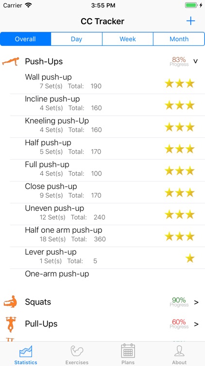 Convict Conditioning Workout Chart