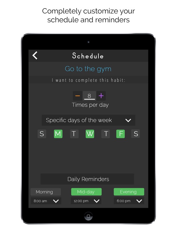 Goal Tracker- Productivity App iPad screenshot 4 - Utilities app
