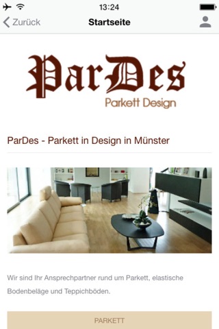 Pardes Parkett Design screenshot 2