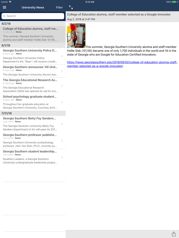 App screenshot
