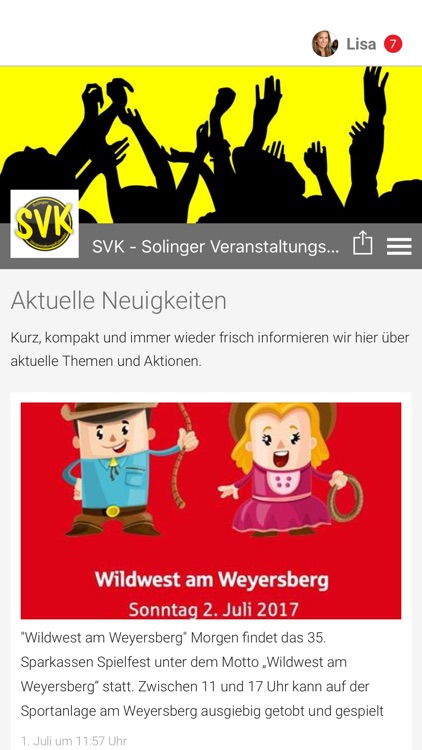 Solinger Veranstaltungen