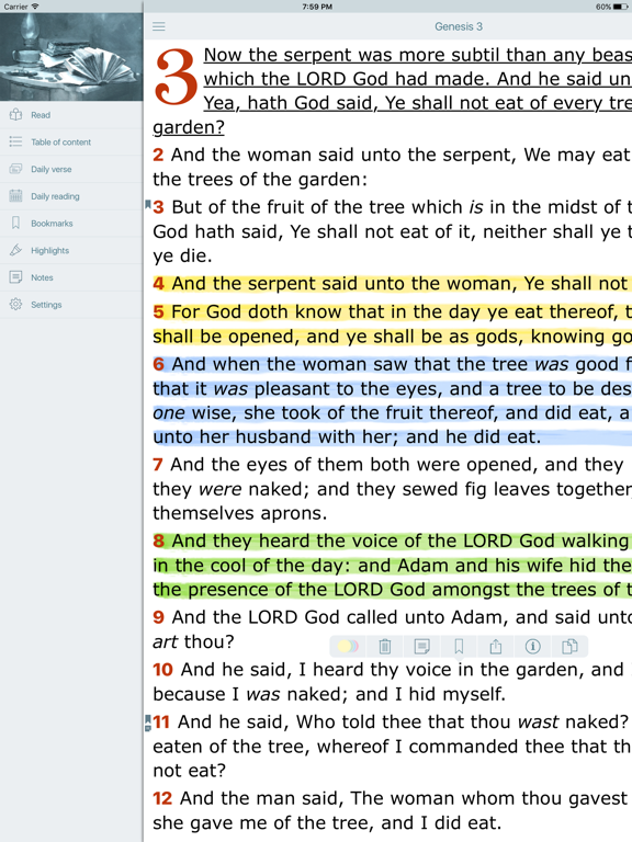 Screenshot #6 pour Bible Offline with Red Letter