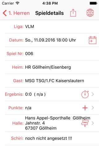 Handball Kaiserslautern screenshot 3