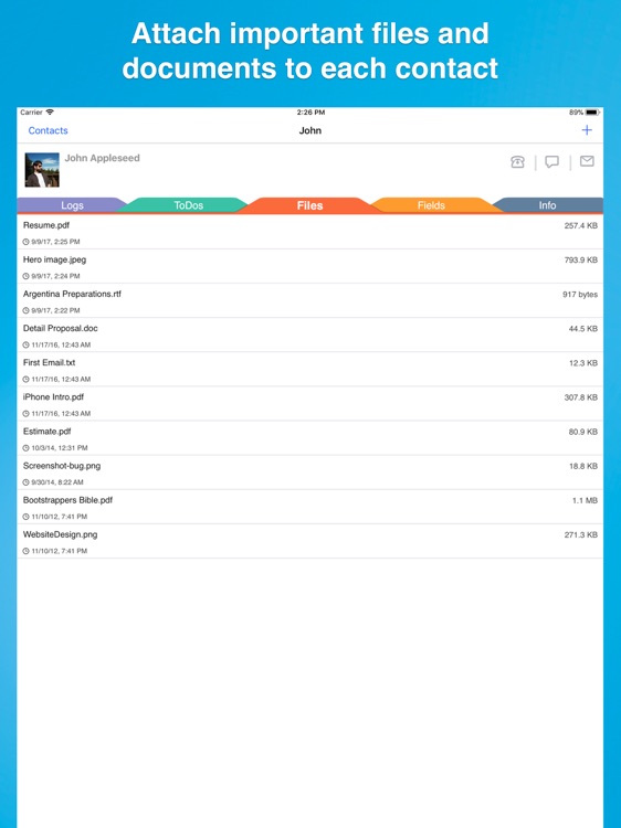 Contacts Journal CRM for iPad screenshot-4
