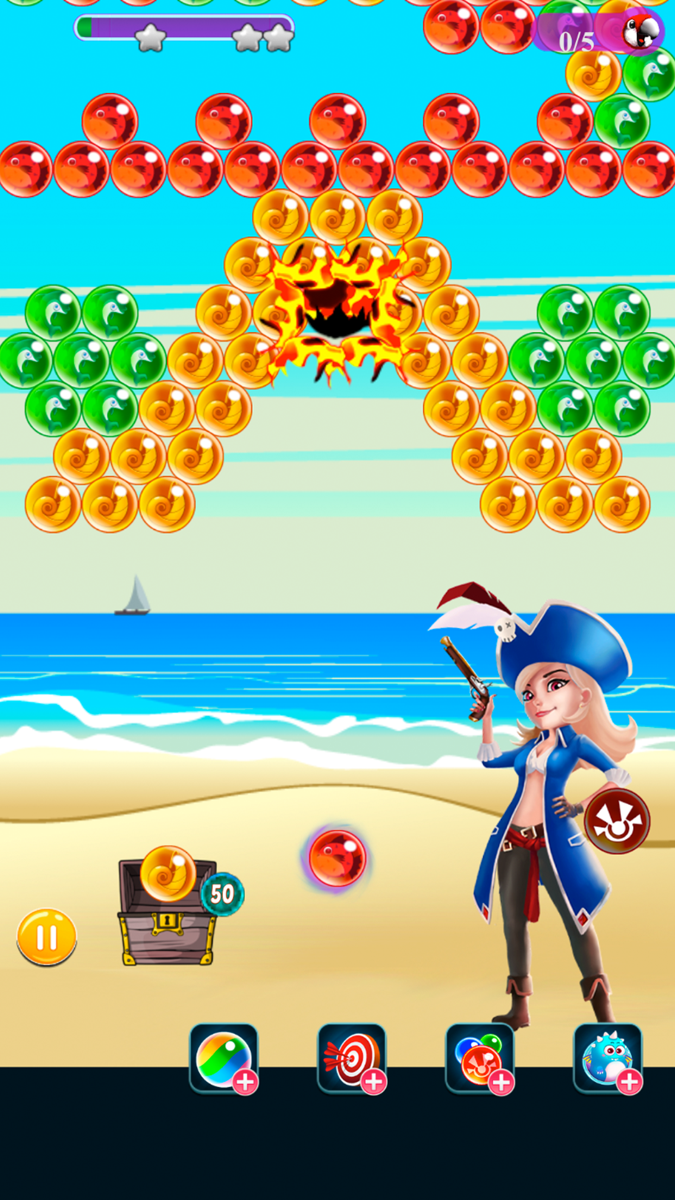 Pirate Bubbles official gameplay screenshot 5