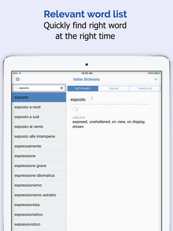 Screenshot #5 pour italien Dictionnaire
