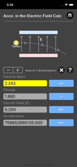 Acce. in Electric Field Calc(圖5)-速報App