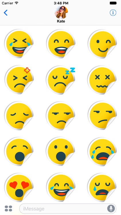 Cute Smile Stickers