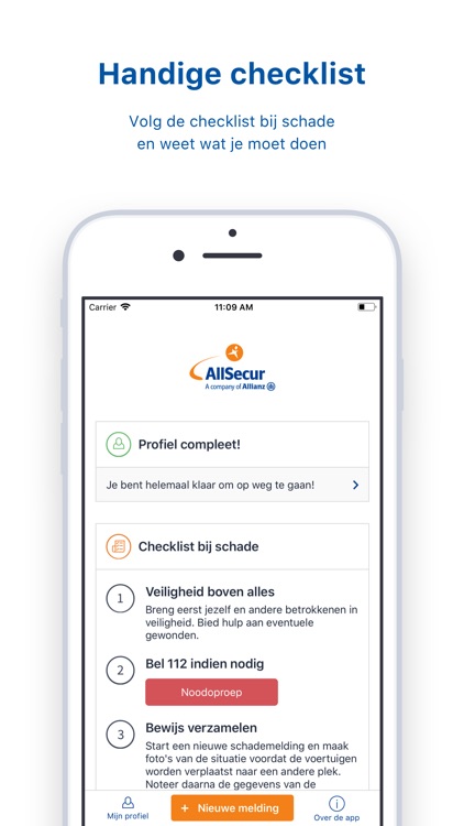 Allsecur Schadeformulier app