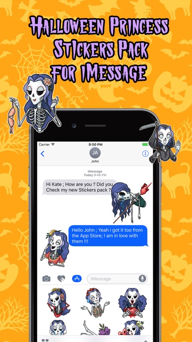 Halloween Princess Stickers ! screenshot 2