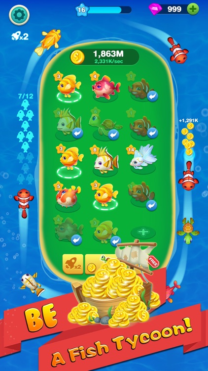 Merge Fish - Idle Tycoon Game