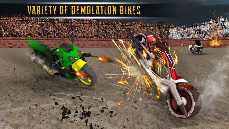 Real Demolition Derby Bike Racing & Crash Stunts screenshot-4