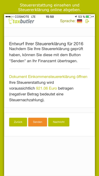 taxbutler, die smarte Steuererklärung