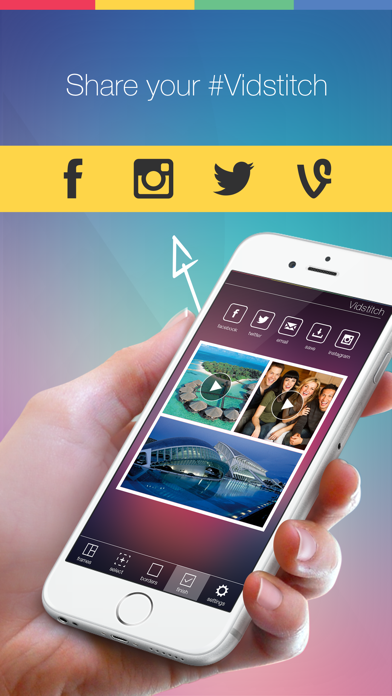 Vidstitch Pro for Instagram - Video and Picture Frame Collage Screenshot 4