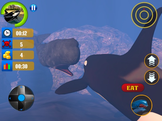 Blue Whale Simulator Game 3D iPad screenshot