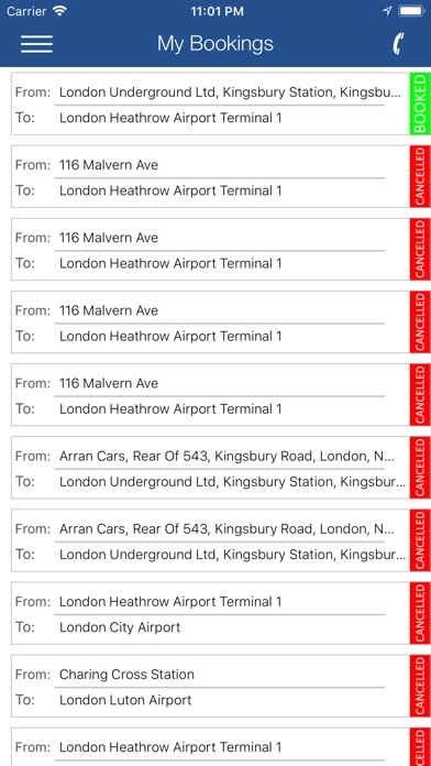 Minicabs.co.uk screenshot 4