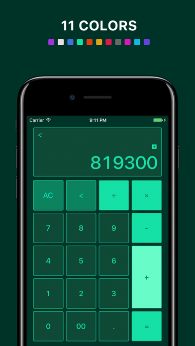 How to cancel & delete Luminous Calculator - 11 Colors and Button Sounds from iphone & ipad 1