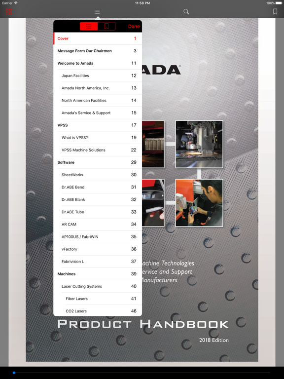 Screenshot #6 pour Amada Product Handbook