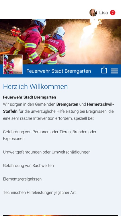 Feuerwehr Stadt Bremgarten