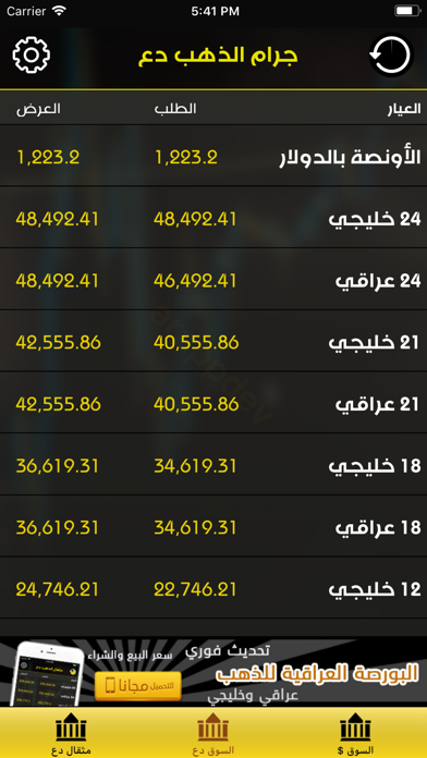 Screenshot #2 pour البورصة العراقية للذهب